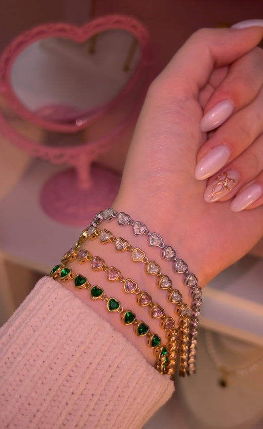 Forever Hearts Tennis bracelet