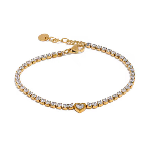 Sparkling Heart bracelet