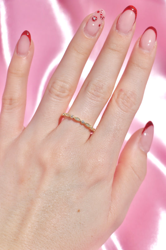 Milgrain Eternity band