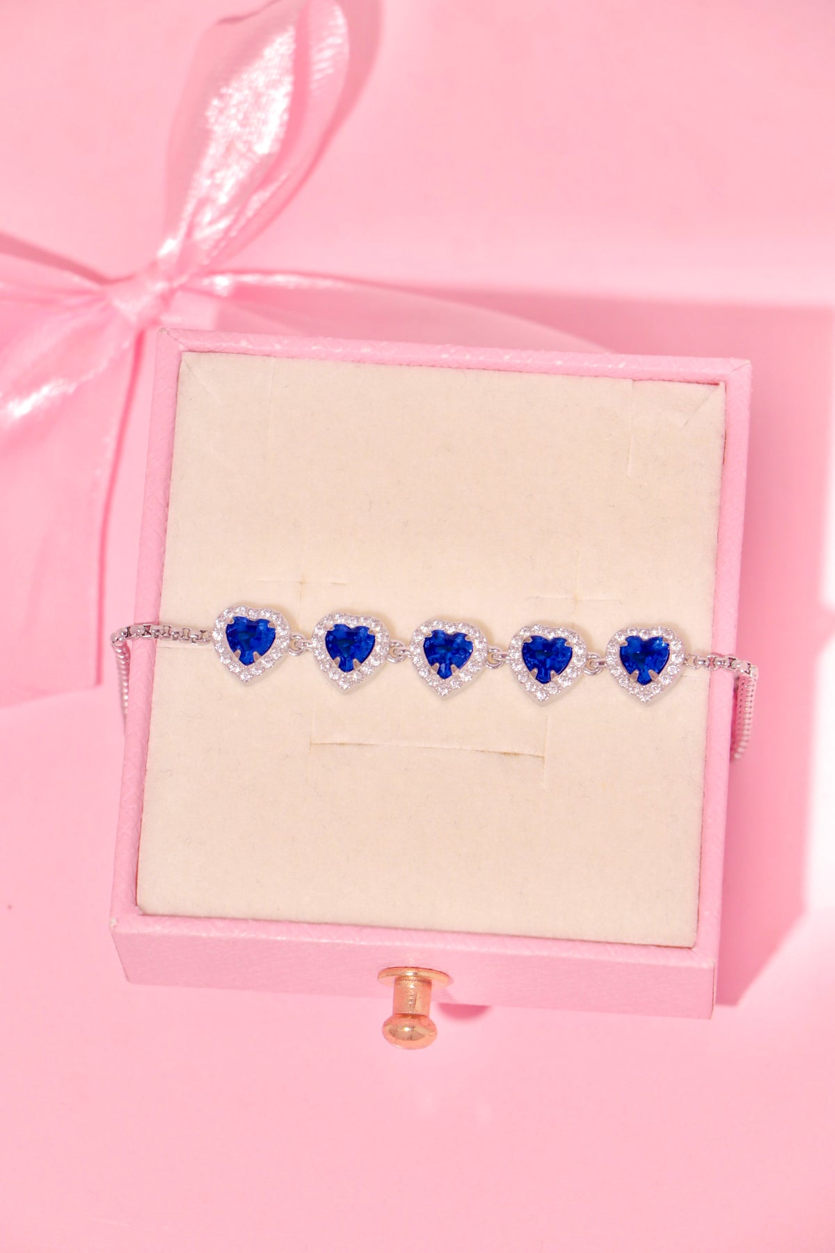Princess Hearts bracelet azul