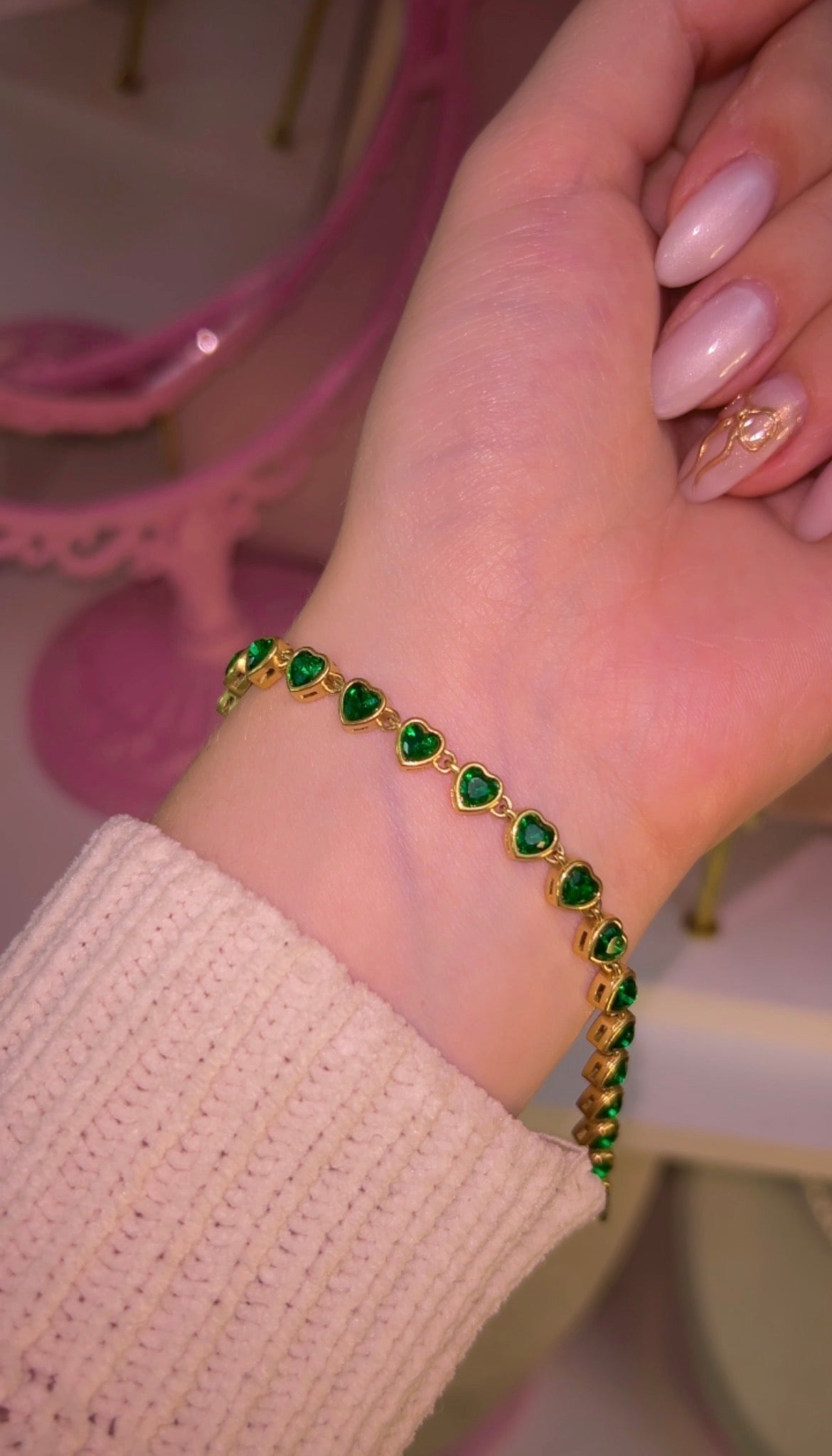 Forever Hearts Tennis bracelet
