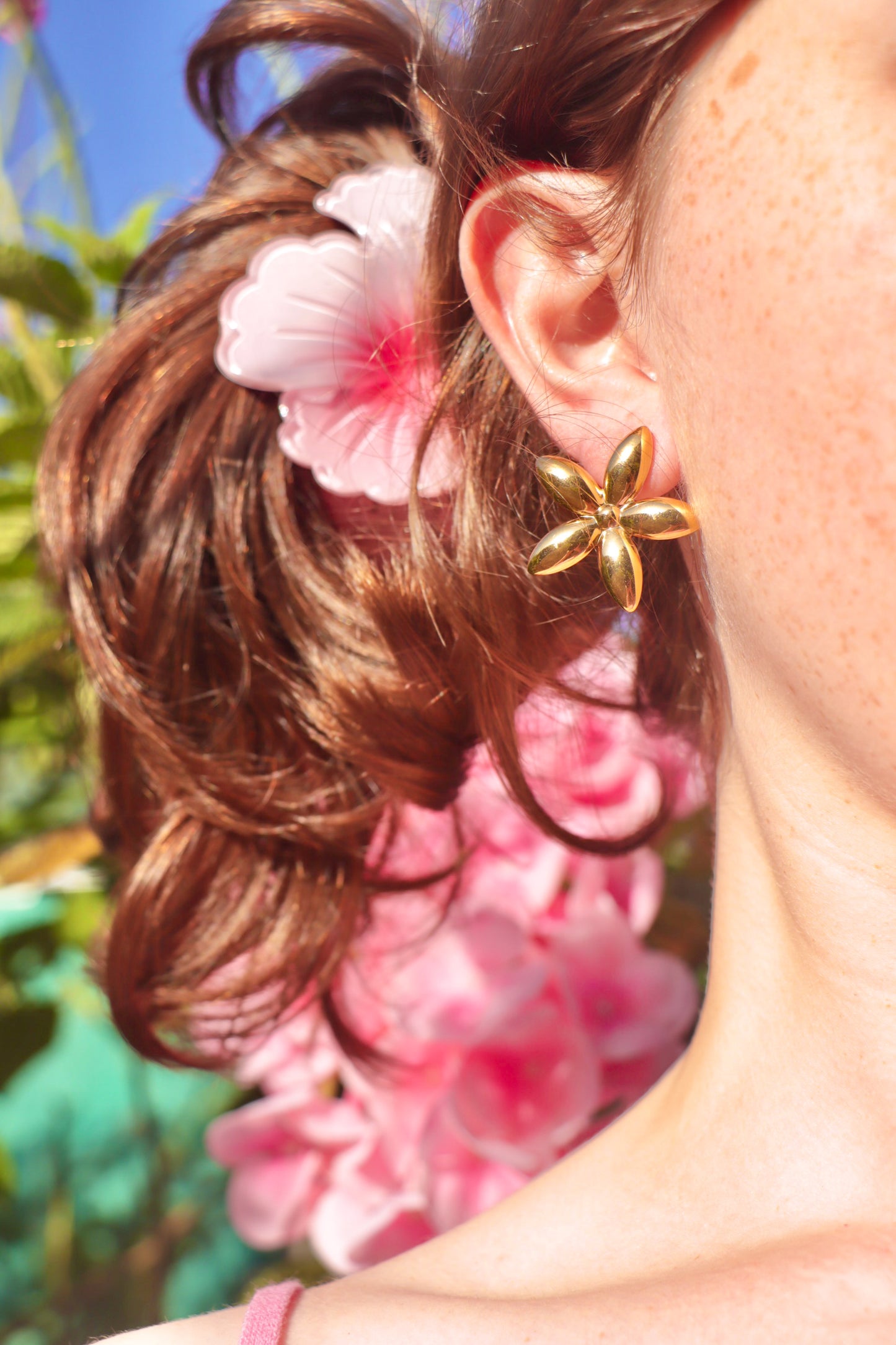 Plumeria studs