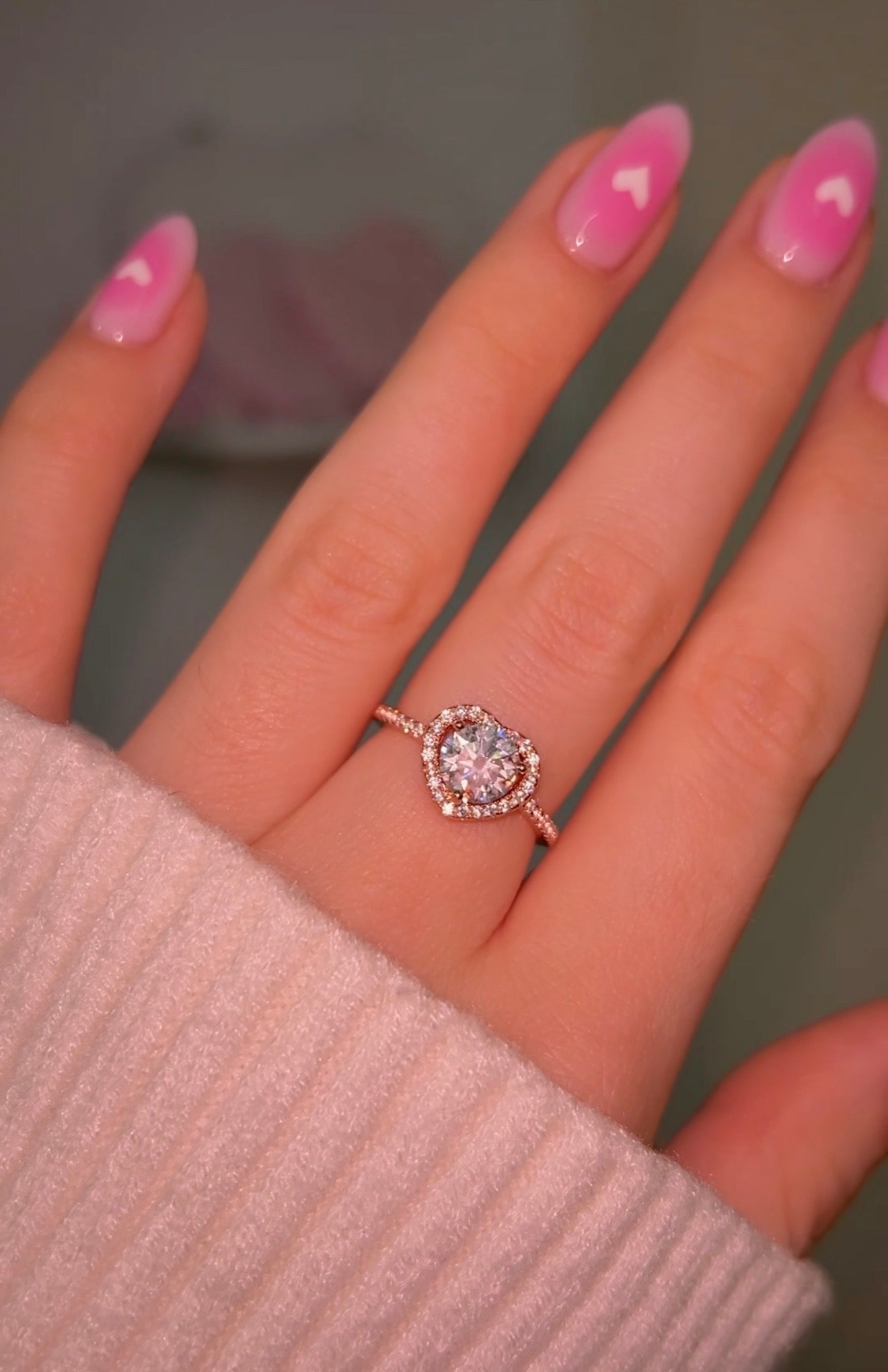 Princess Heart ring oro rosa