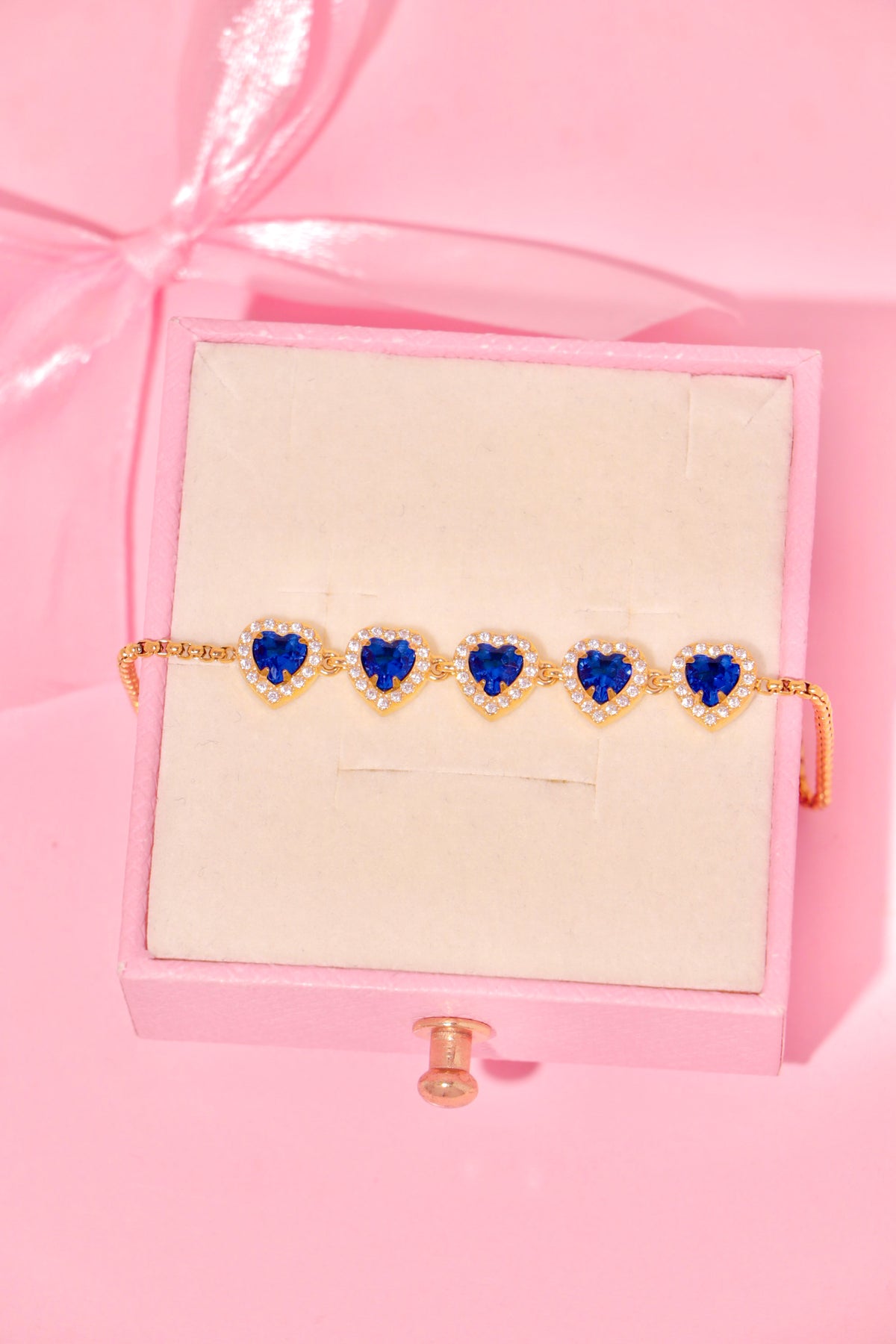 Princess Hearts bracelet azul