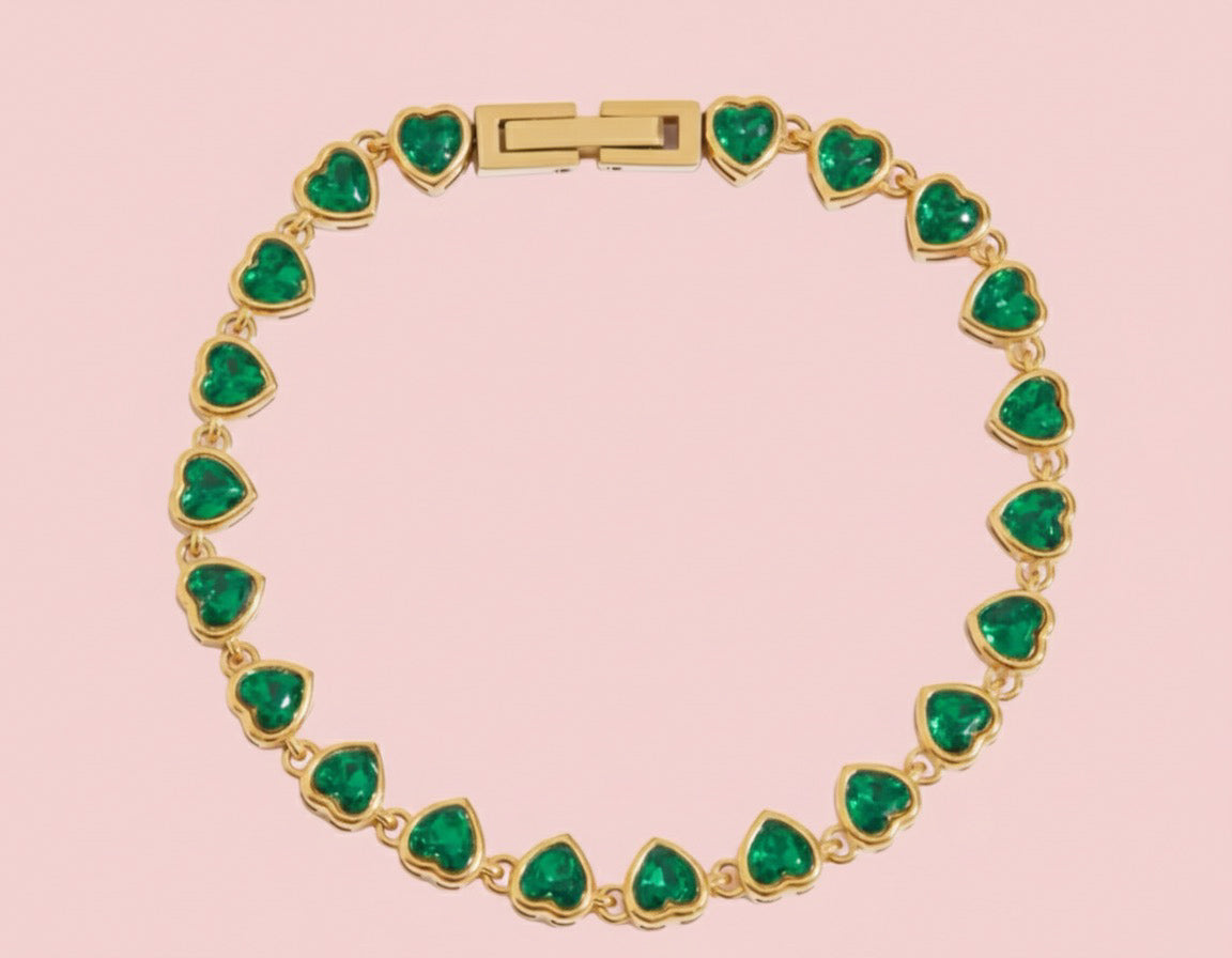 Forever Hearts Tennis bracelet