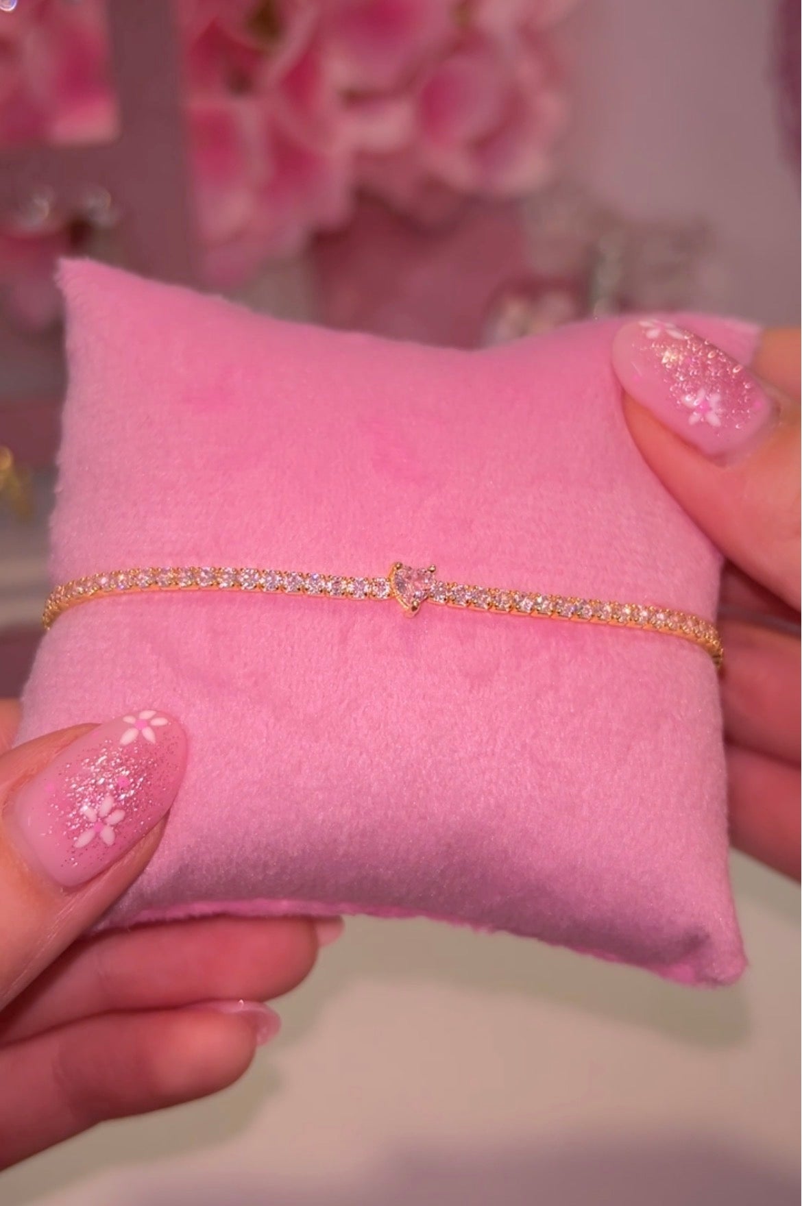 Timeless Love Tennis bracelet rosa