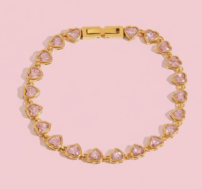Forever Hearts Tennis bracelet