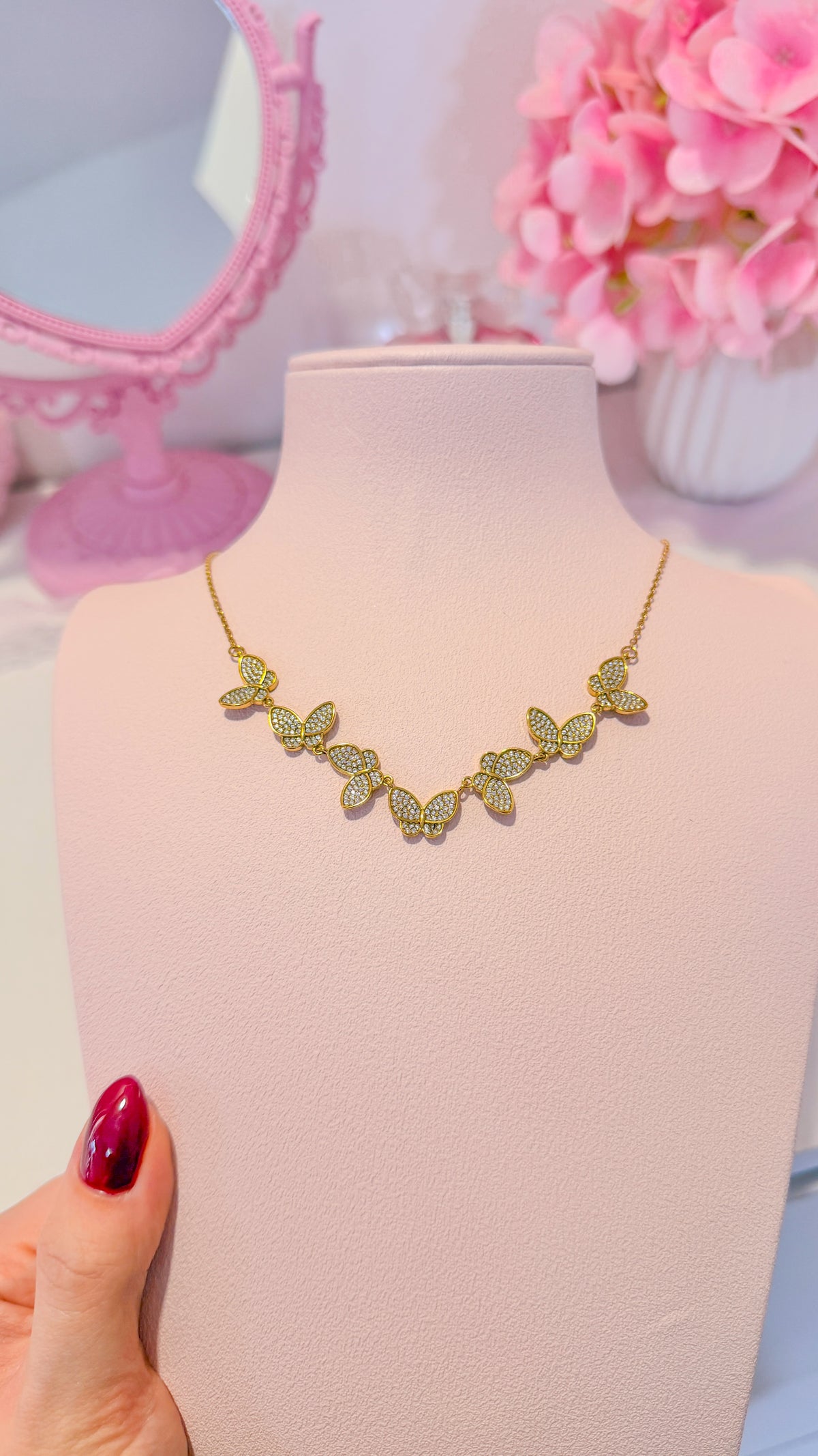 Butterflies Around Me necklace