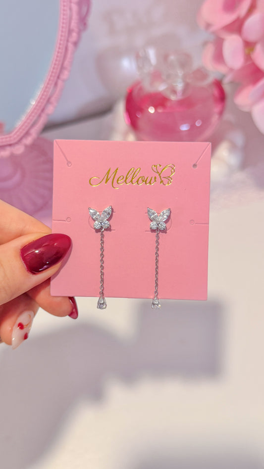 Crystal Butterfly earrings