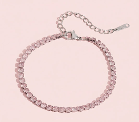 Tennis Chain bracelet pink