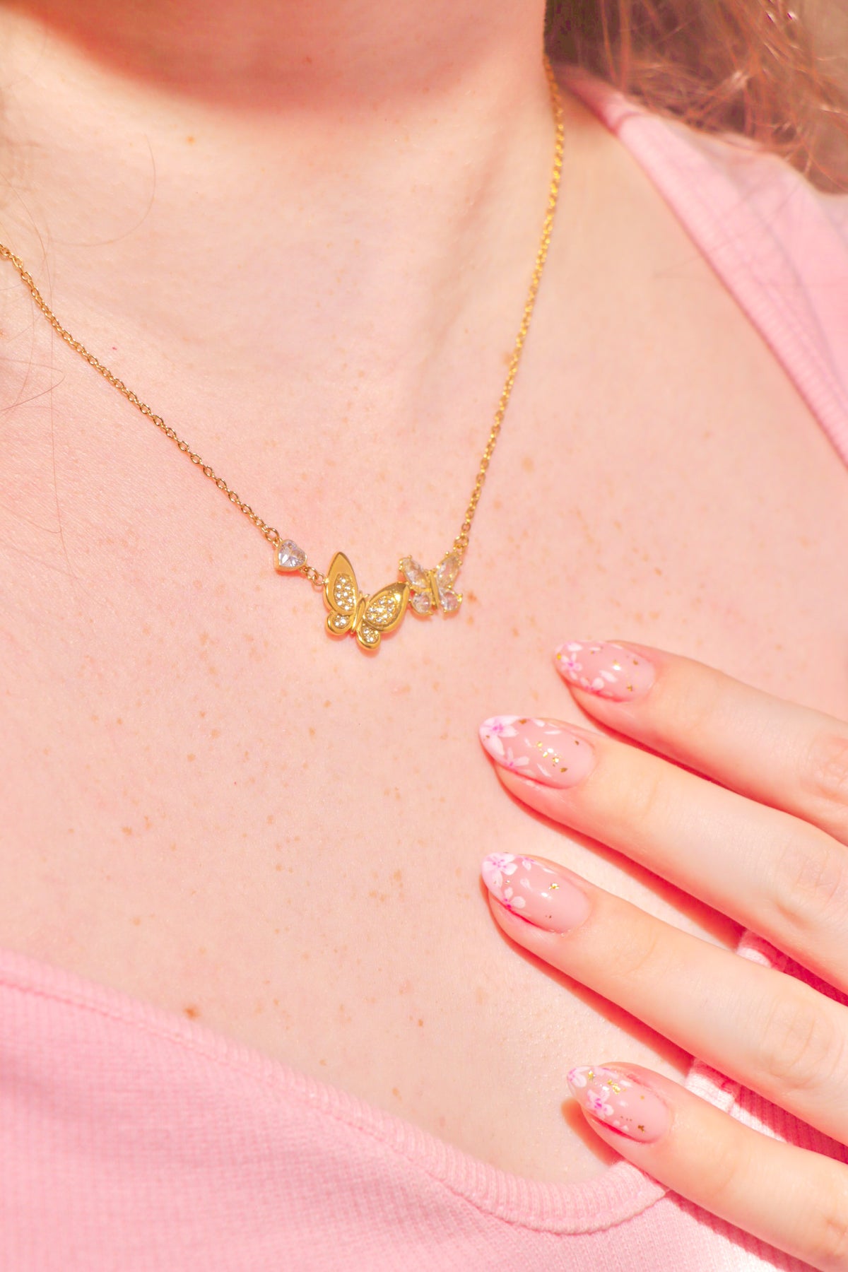 Flutter Love necklace