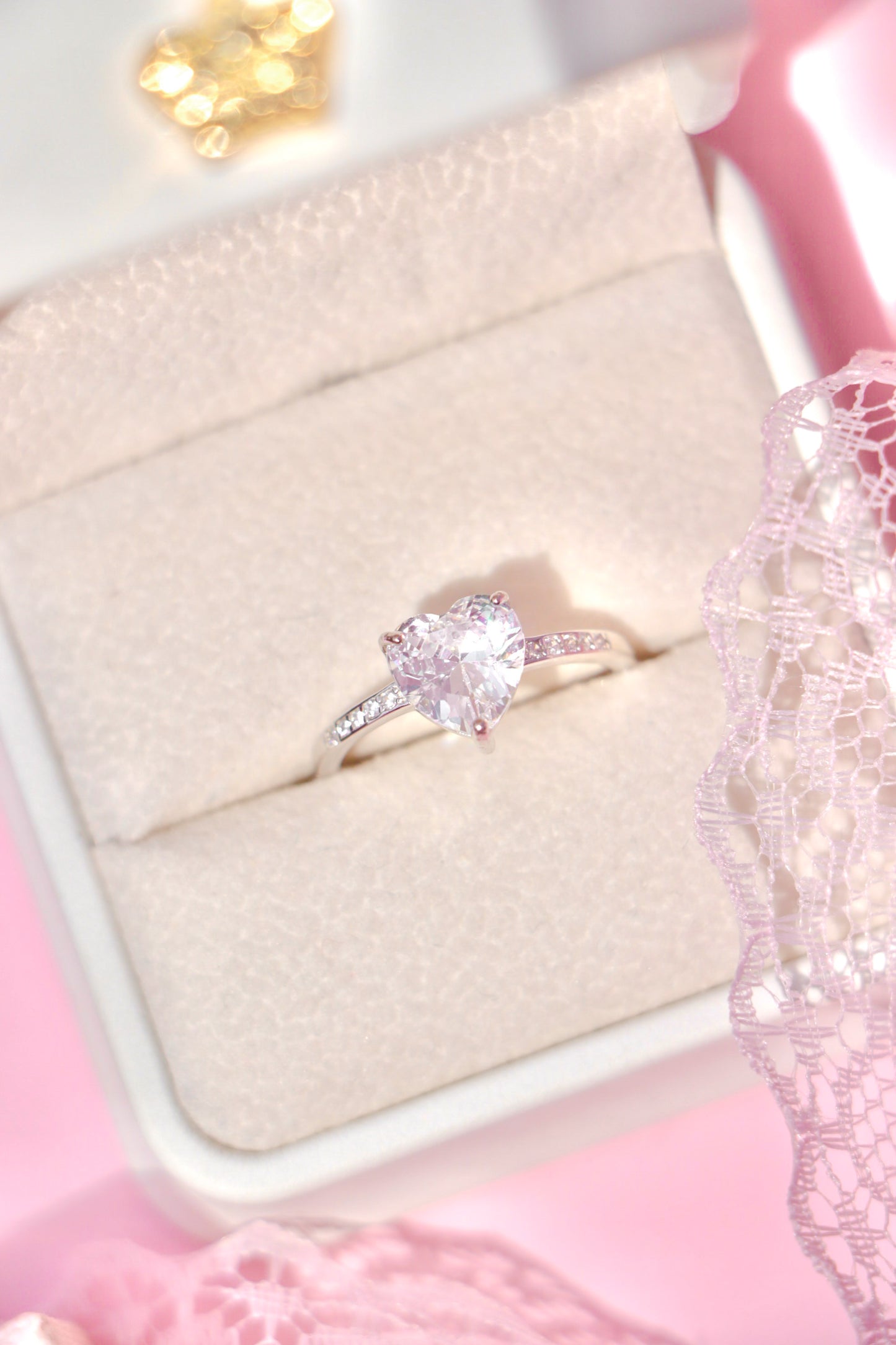 Timeless Love ring transparente