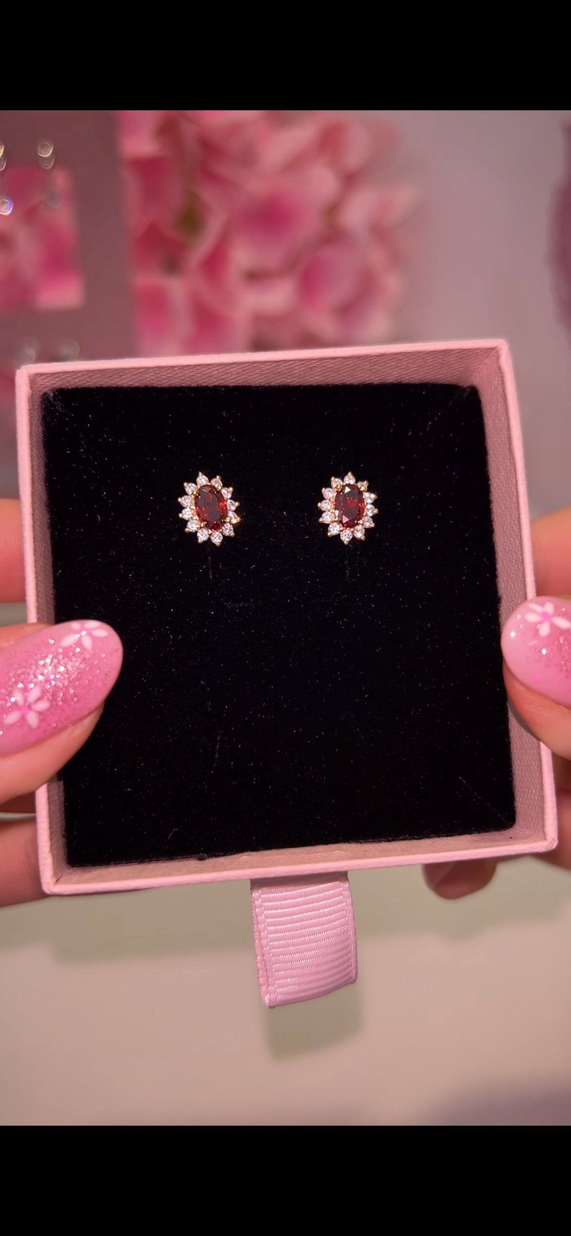 Ruby studs