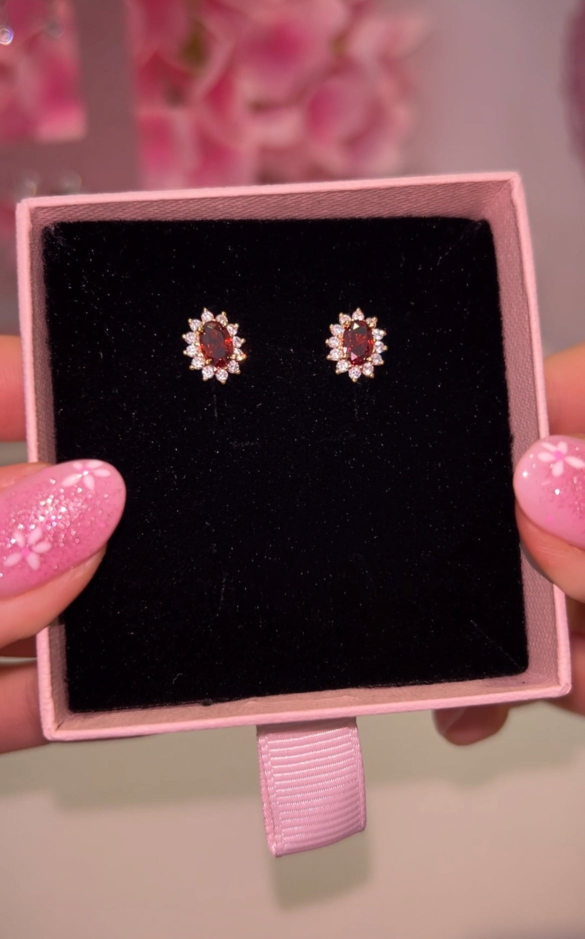 Ruby studs
