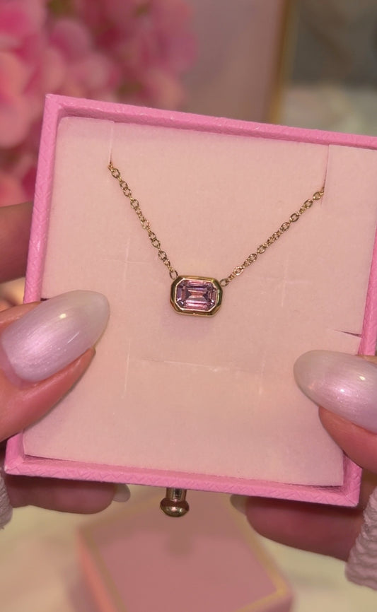 Rosé Gem necklace