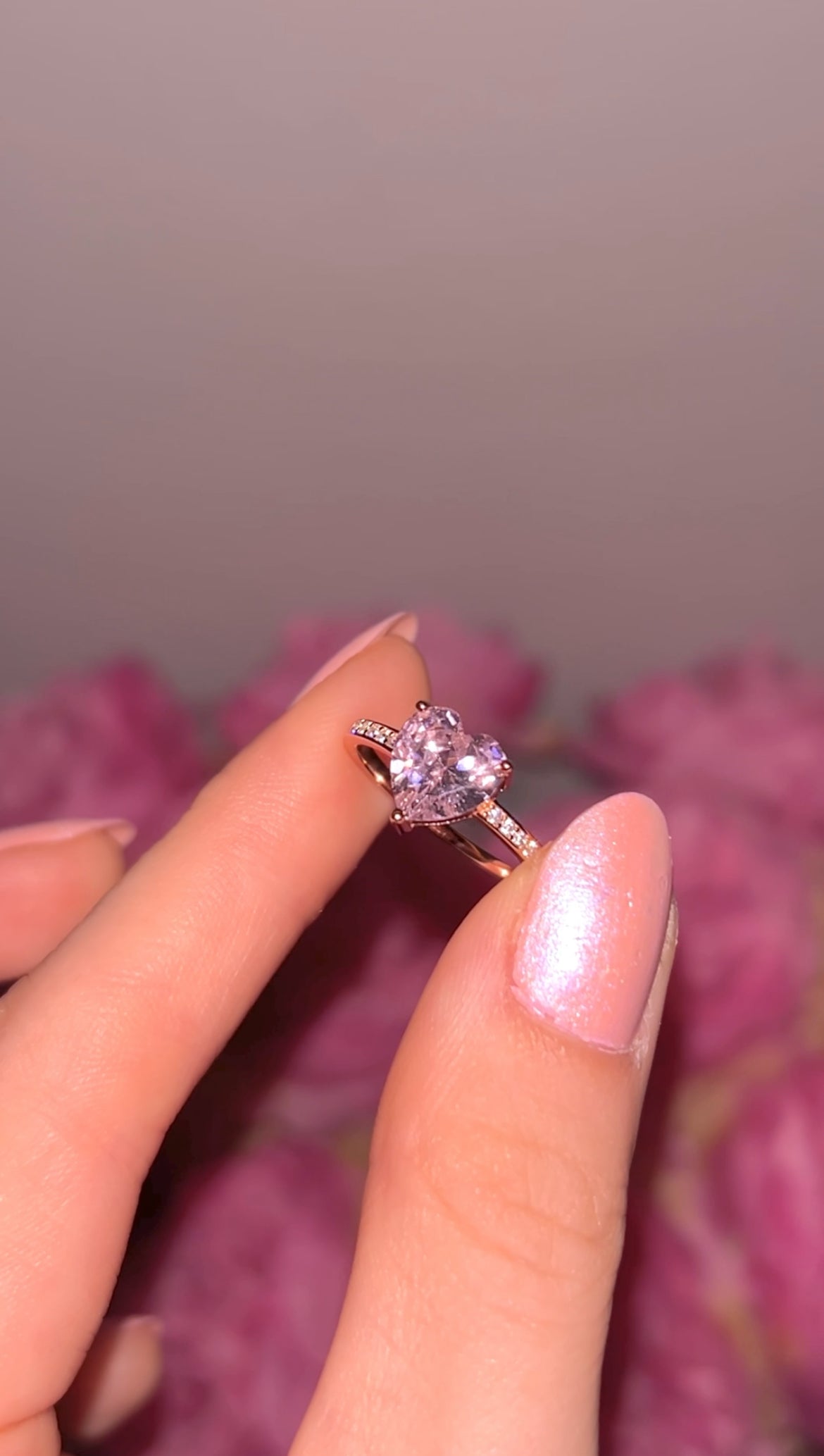 Timeless Love ring Rosa