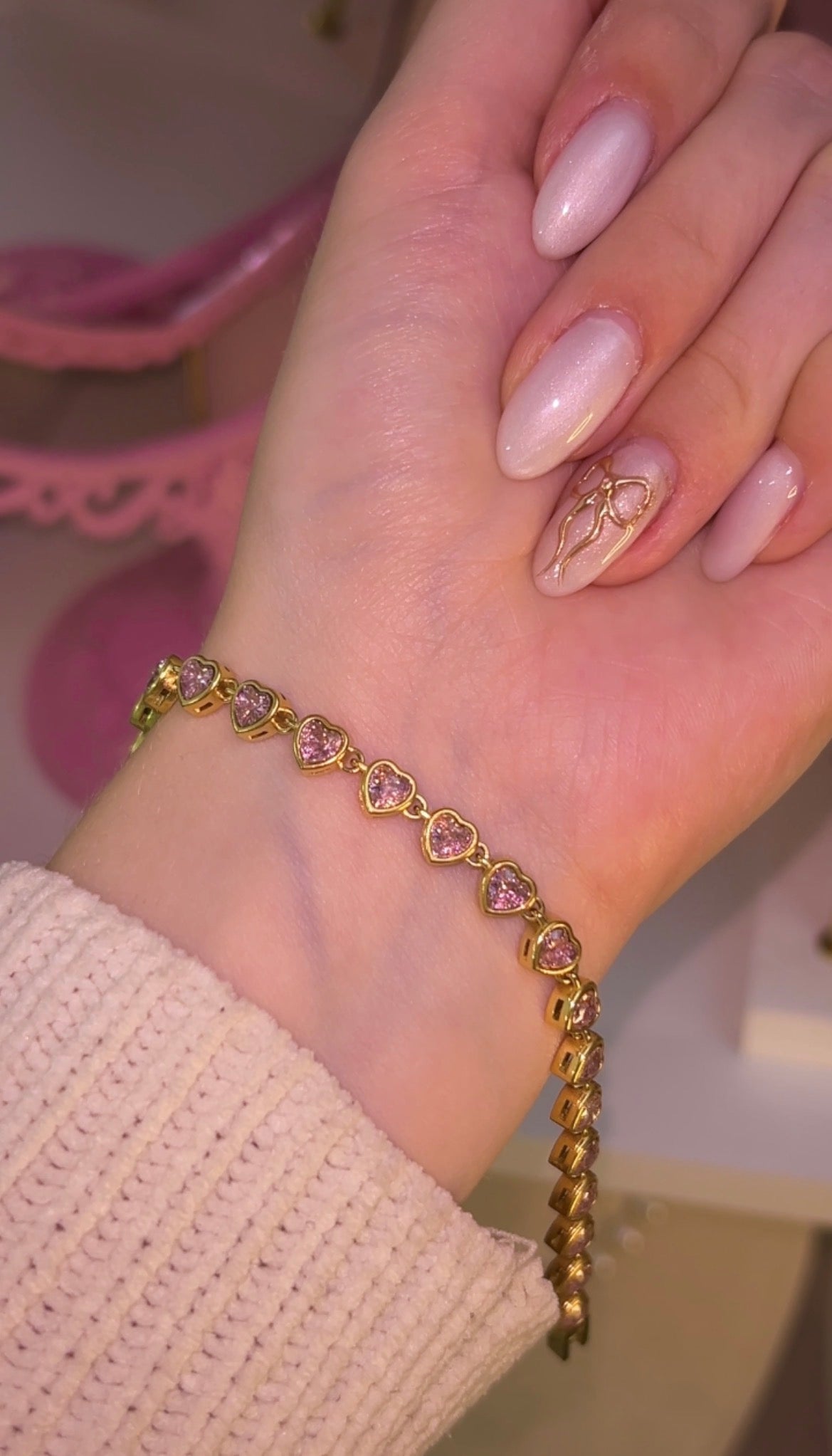 Forever Hearts Tennis bracelet