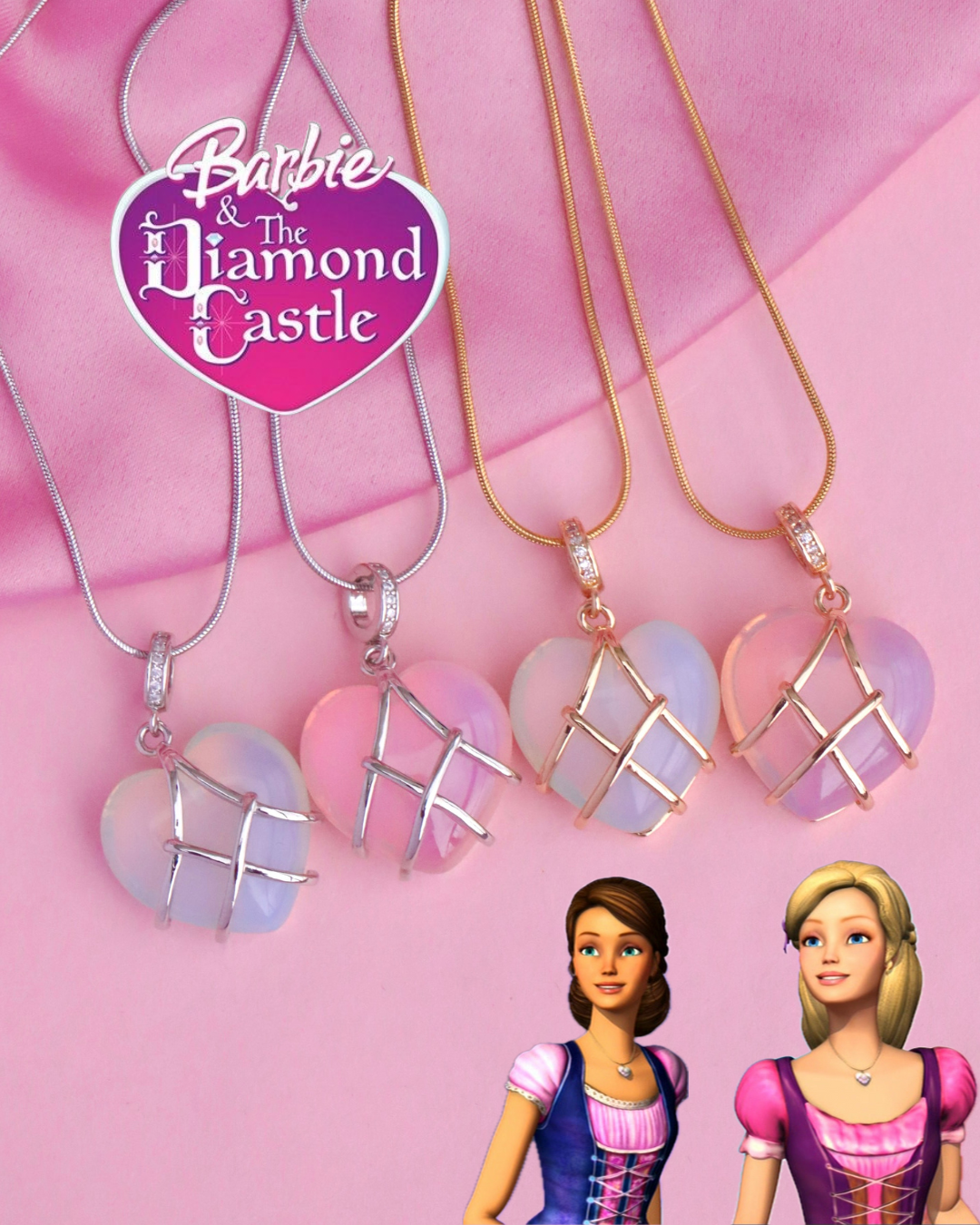 Barbie Diamond Castle necklace