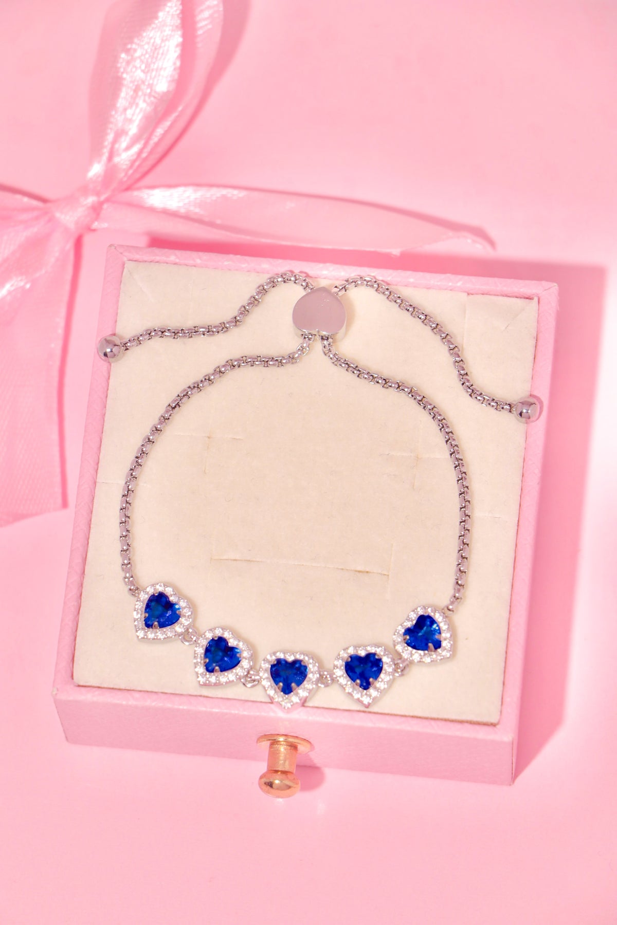 Princess Hearts bracelet azul
