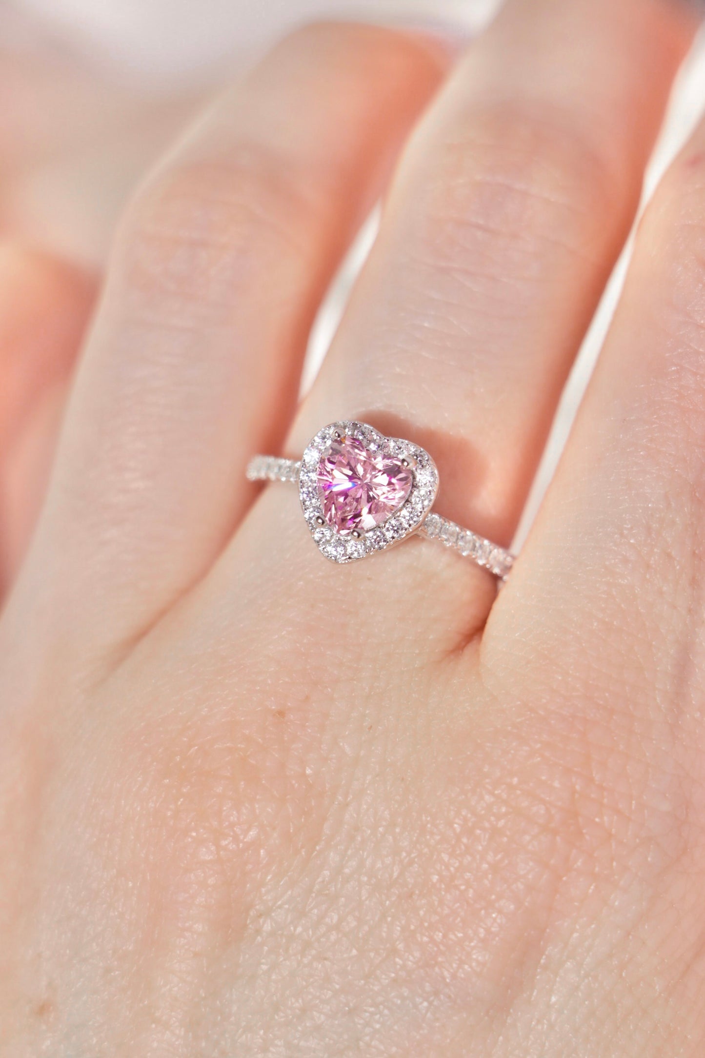 Princess Heart ring rosa