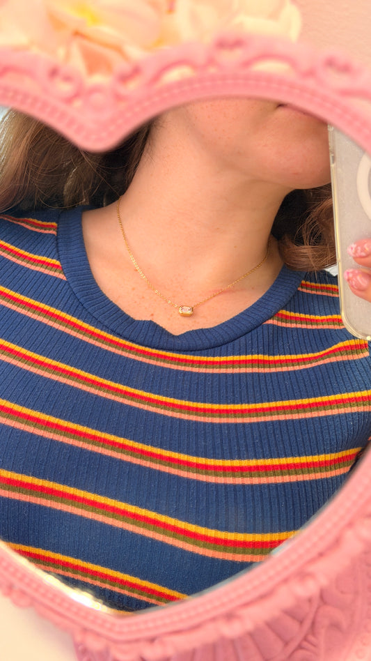 Rosé Gem necklace