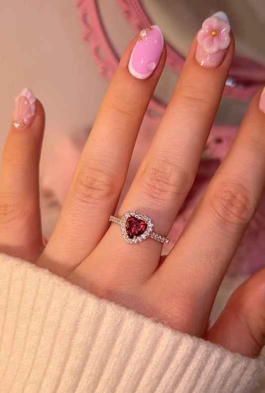 Princess Heart ring Rojo