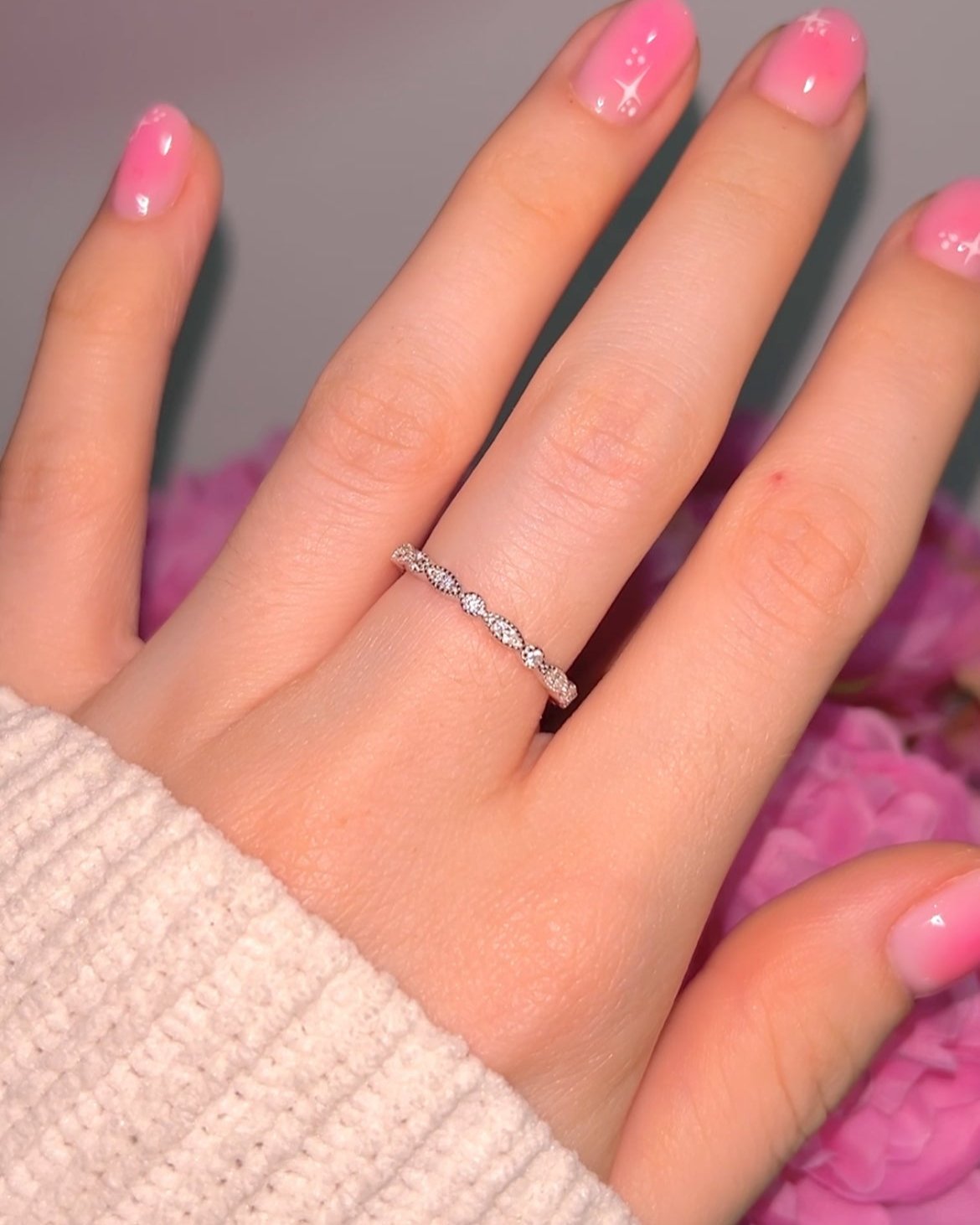 Milgrain Eternity band