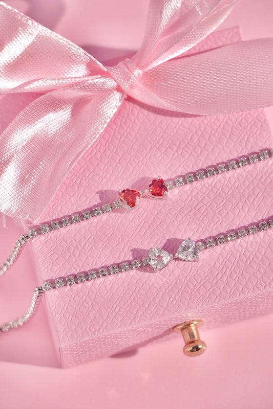 Hearty Bow Tennis bracelet