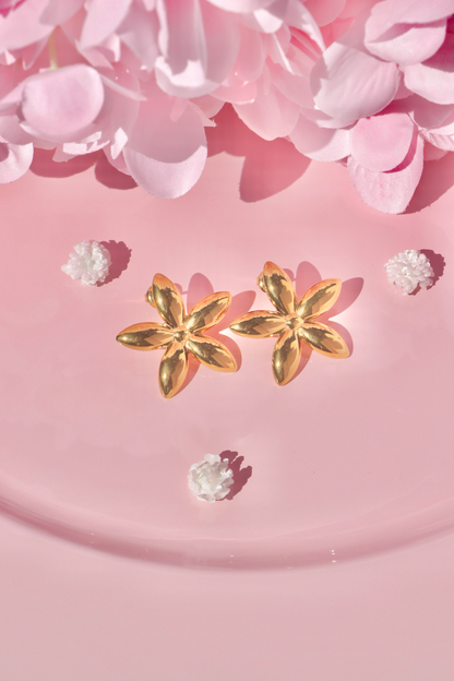 Plumeria studs