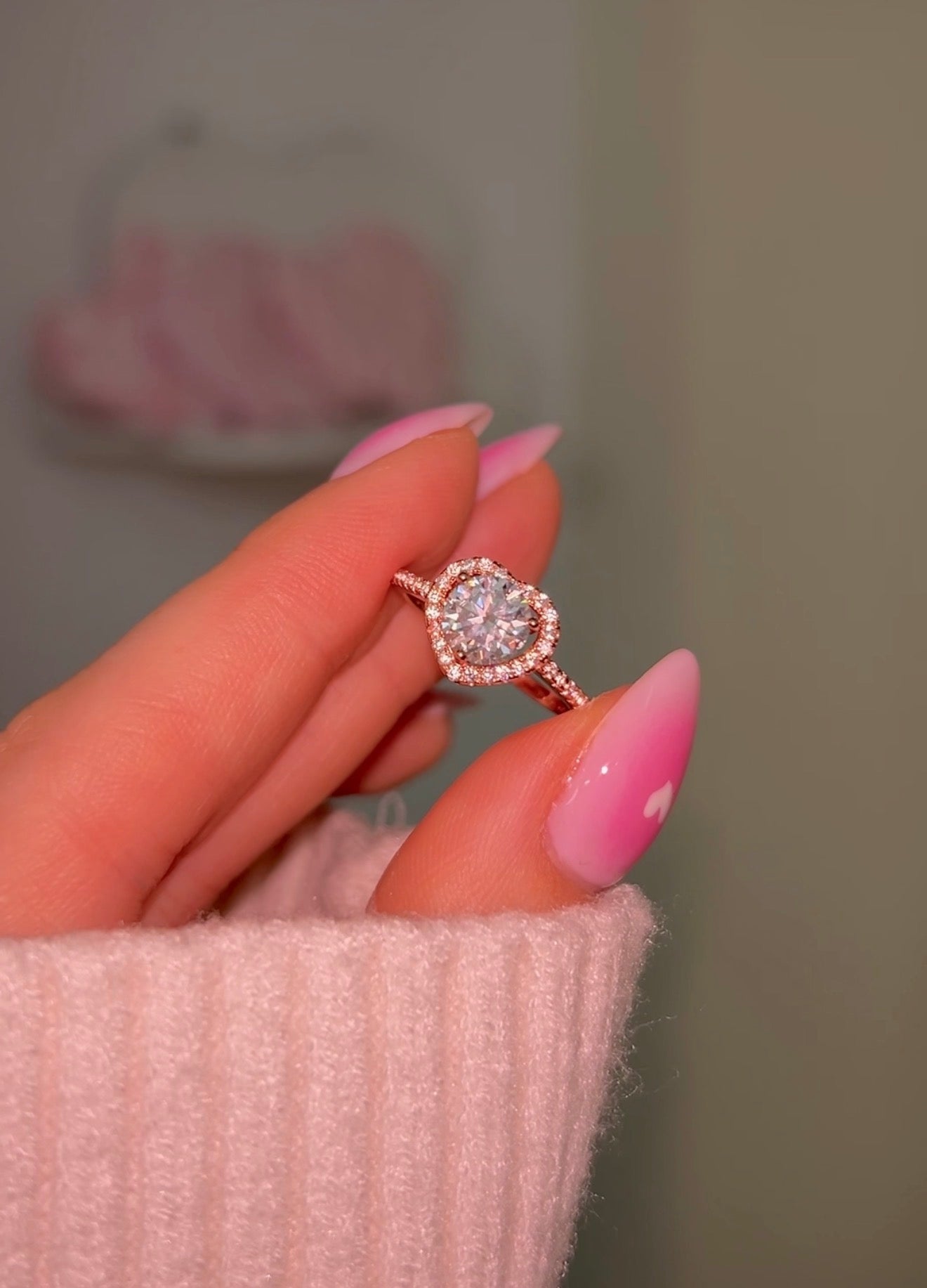 Princess Heart ring oro rosa