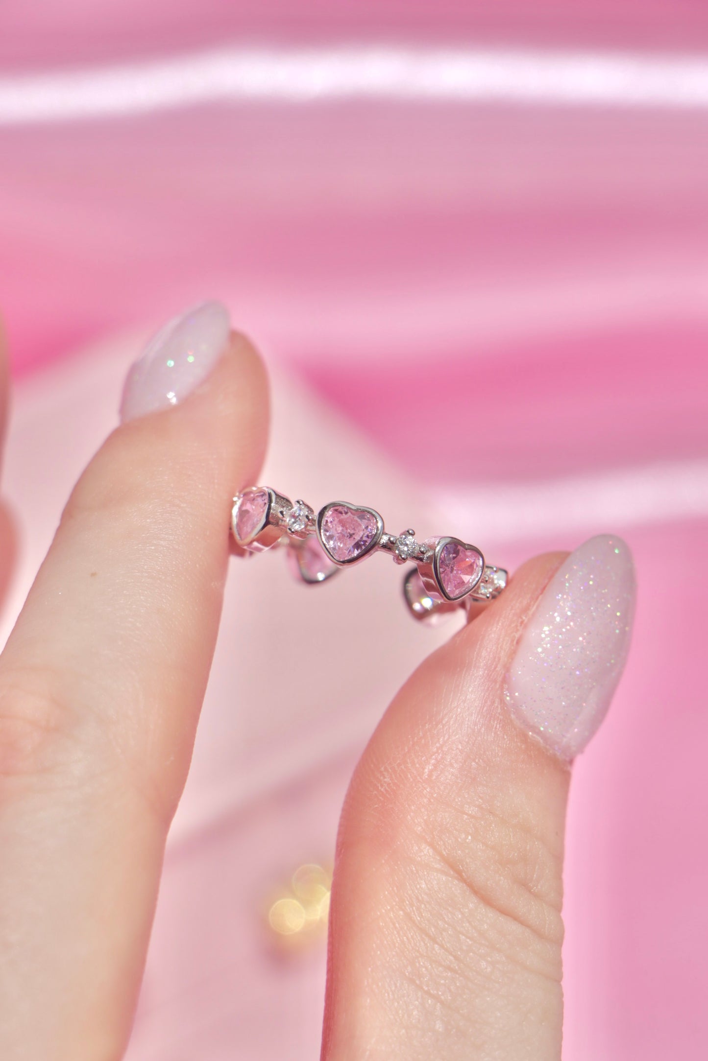 Blushing Hearts Ring