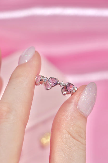 Blushing Hearts Ring