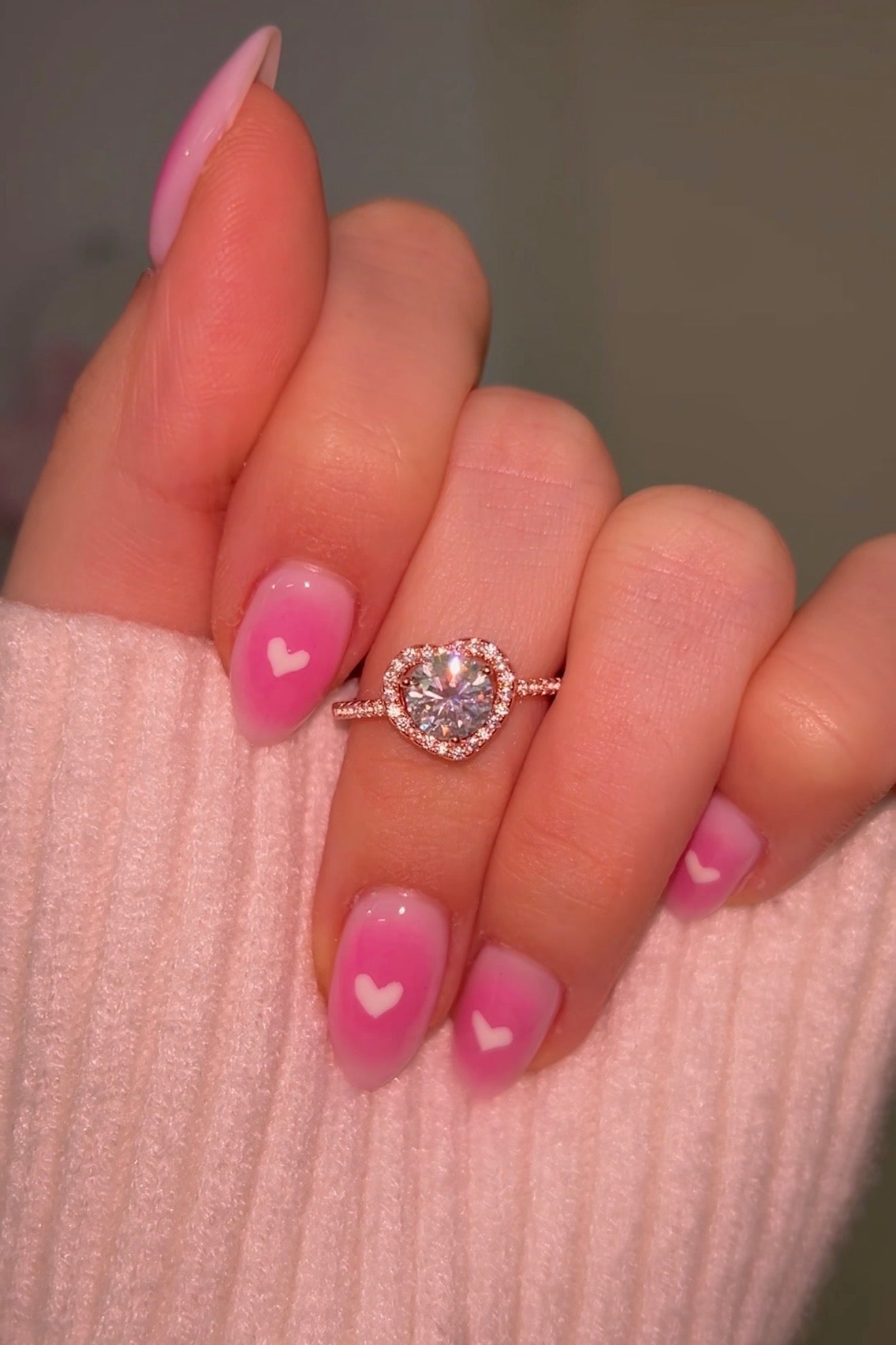 Princess Heart ring oro rosa