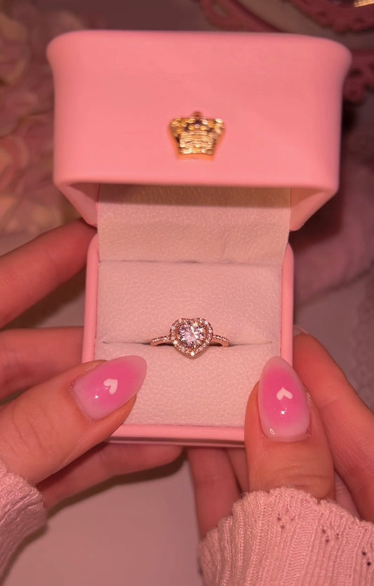 Princess Heart ring oro rosa