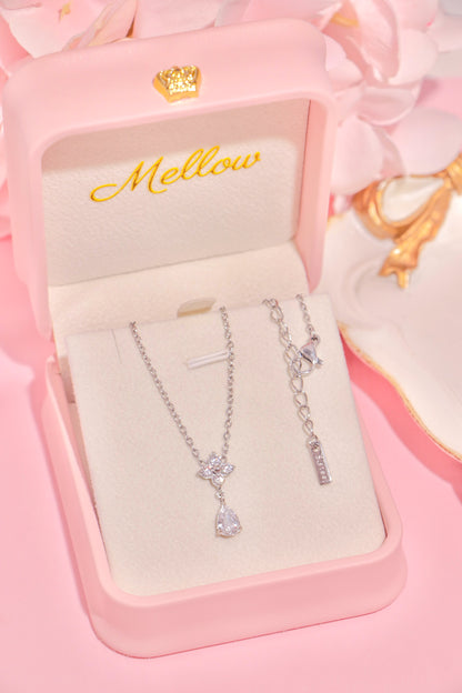 Crystal Blossom Drop necklace