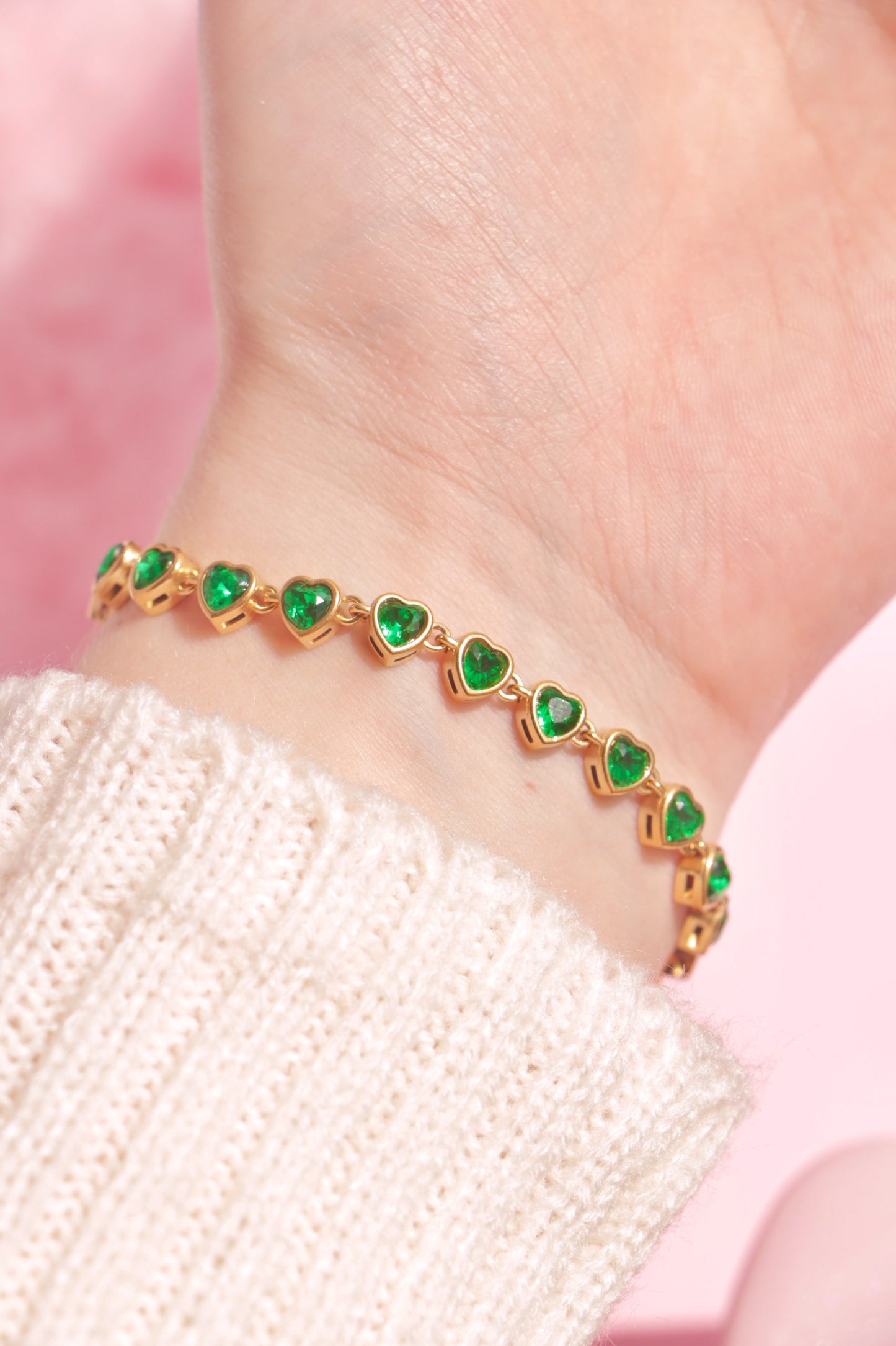 Forever Hearts Tennis bracelet