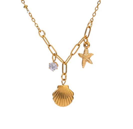 Marine Sparkle necklace