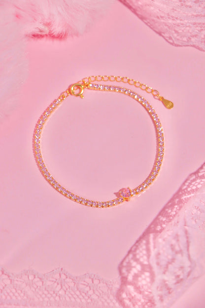 Timeless Love Tennis bracelet rosa