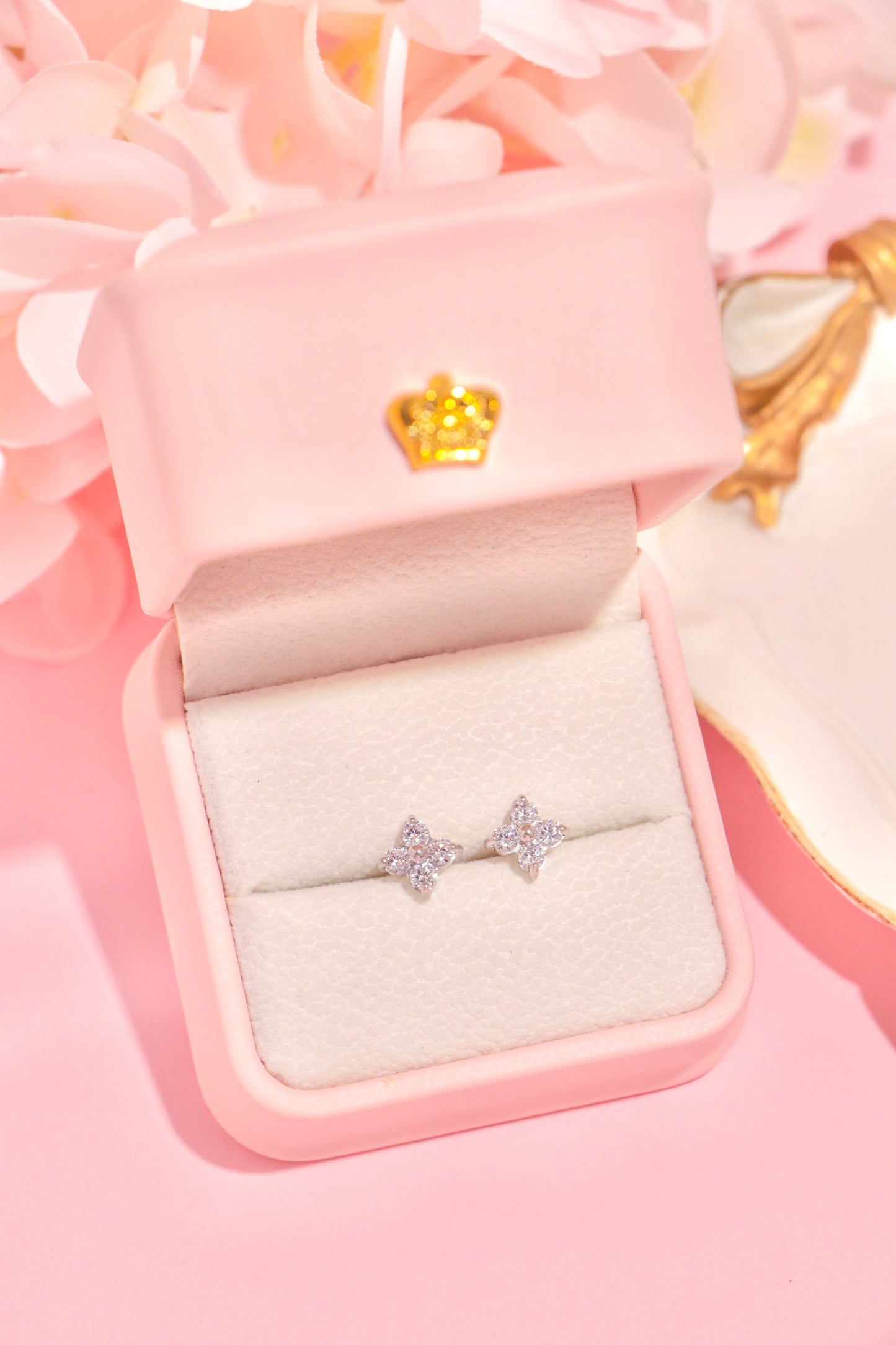 Crystal Blossom studs
