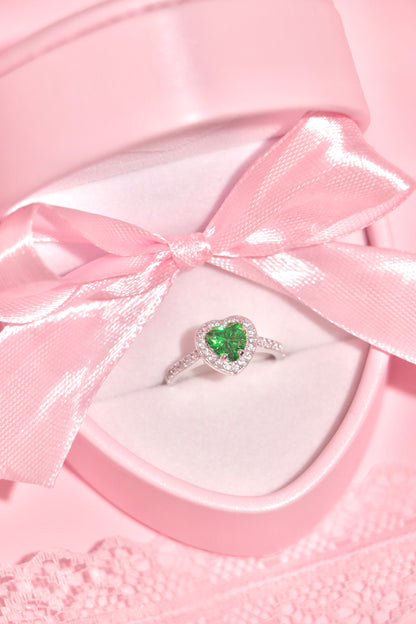Princess Heart ring verde