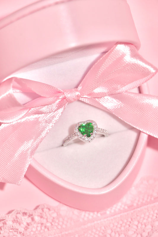 Princess Heart ring verde