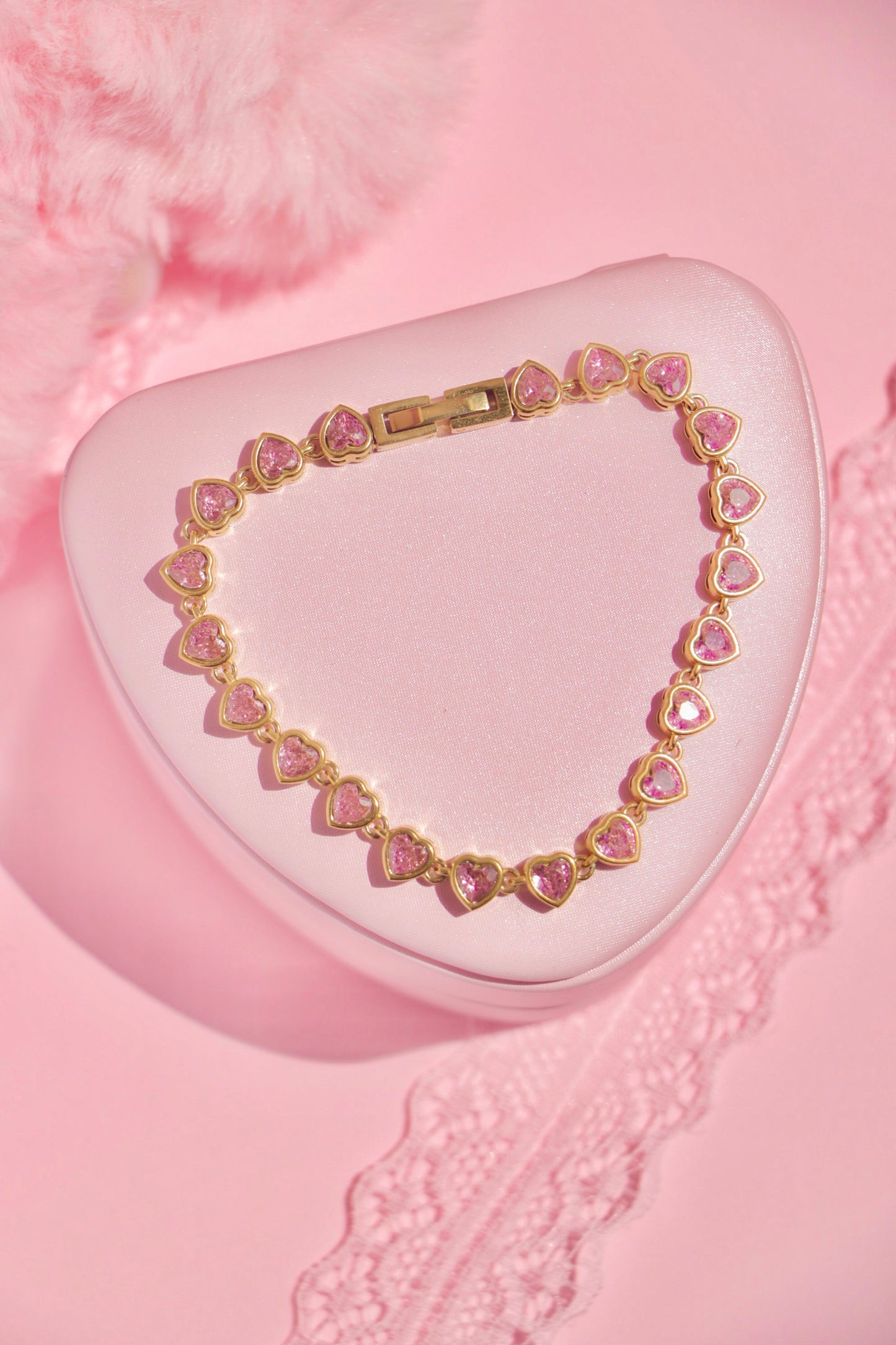 Forever Hearts Tennis bracelet