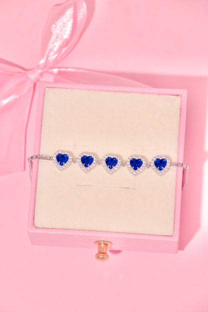 Princess Hearts bracelet azul
