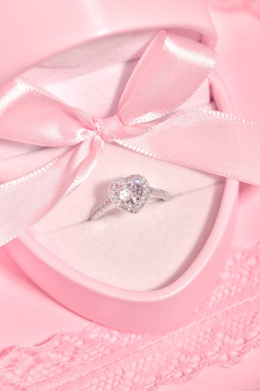 Princess Heart ring transparente