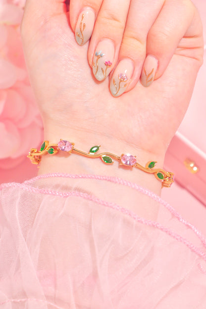 Tulip Garden bracelet rosa