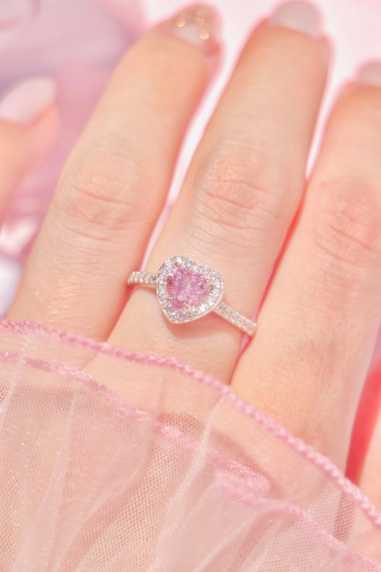 Princess Heart ring rosa