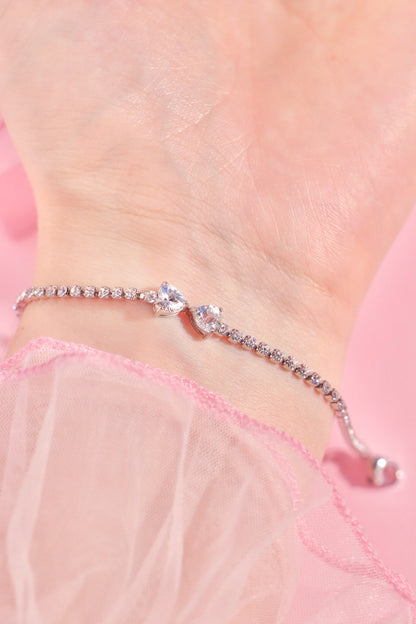 Hearty Bow Tennis bracelet