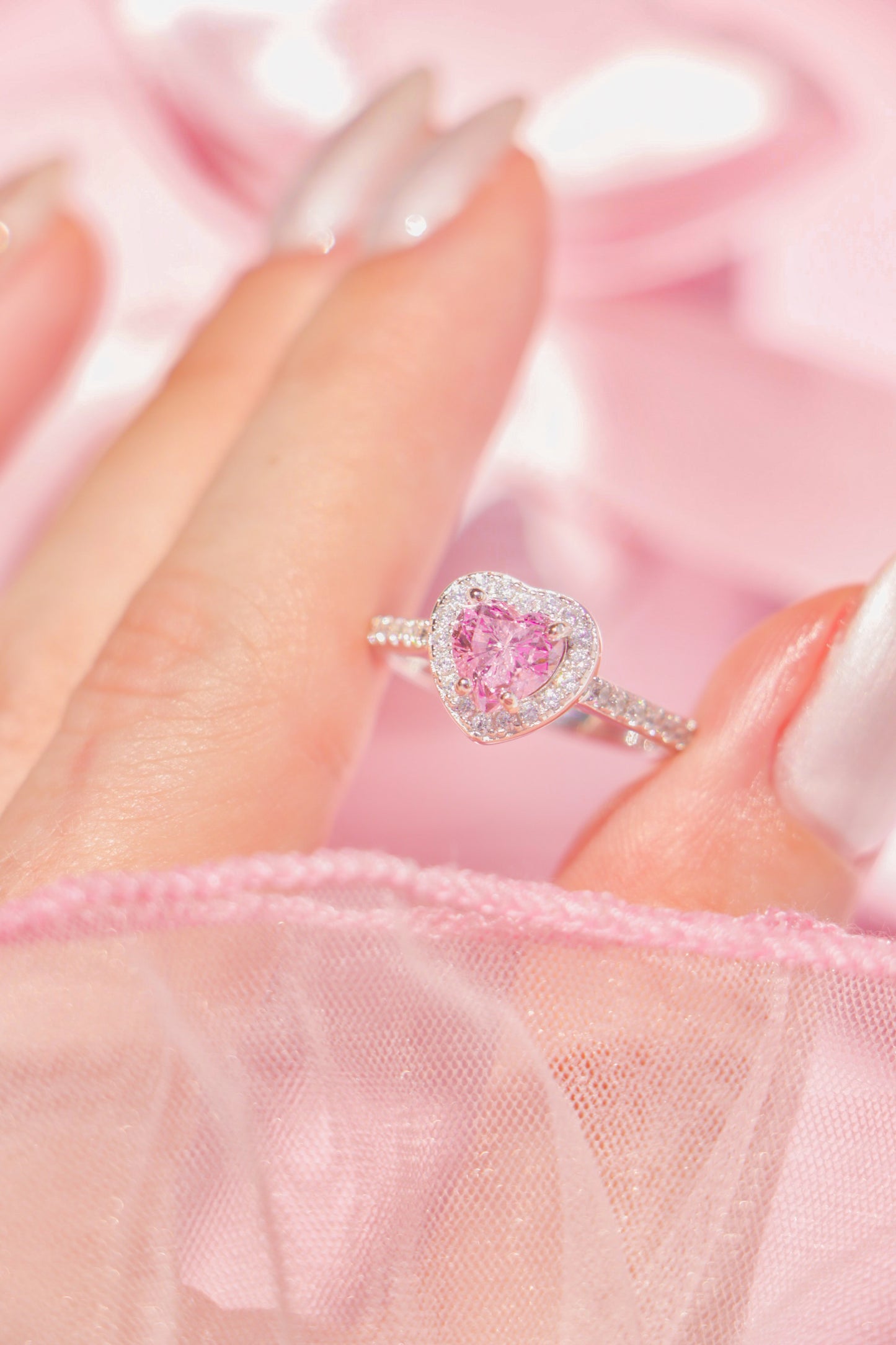Princess Heart ring rosa