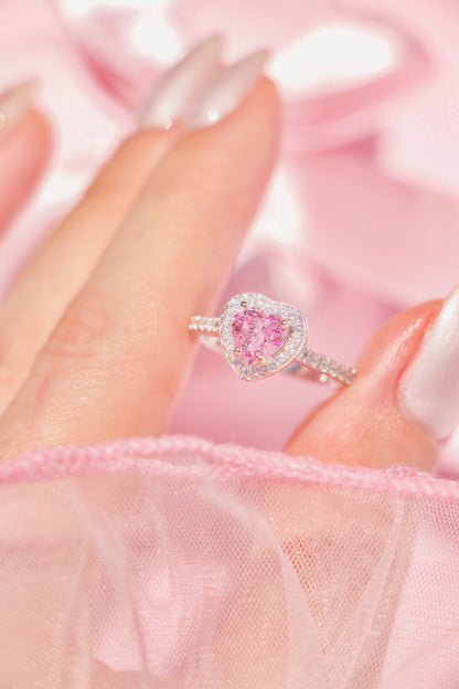 Princess Heart ring rosa