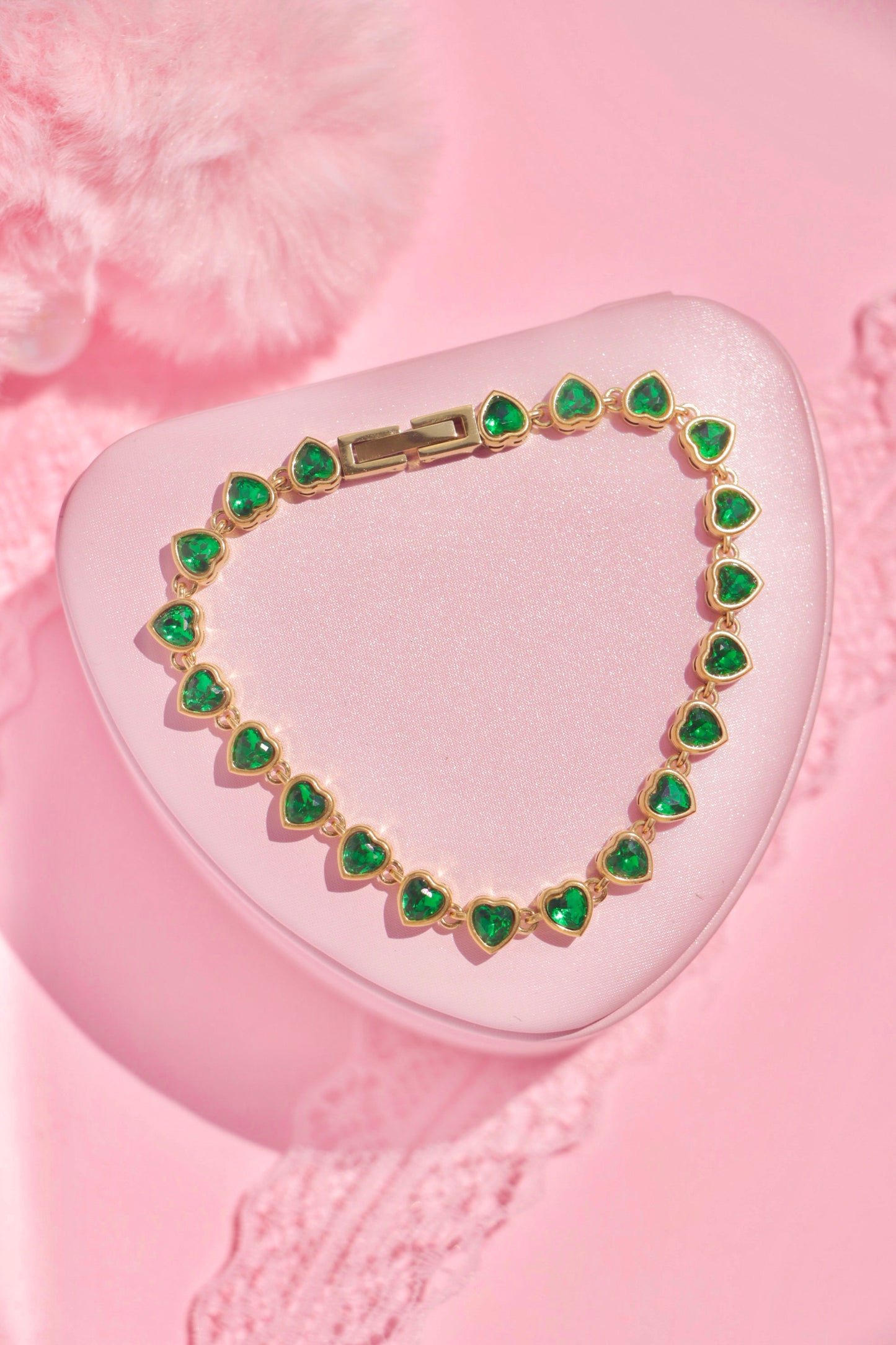 Forever Hearts Tennis bracelet